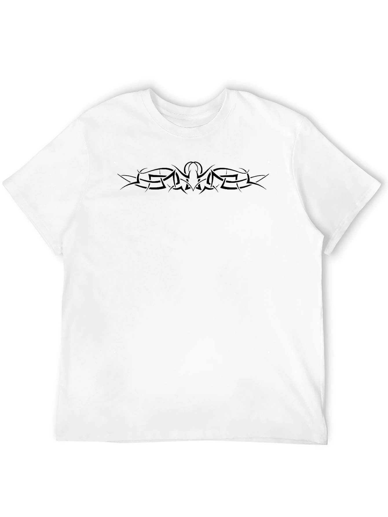 Mens Black Tribal Graphic T-Shirt