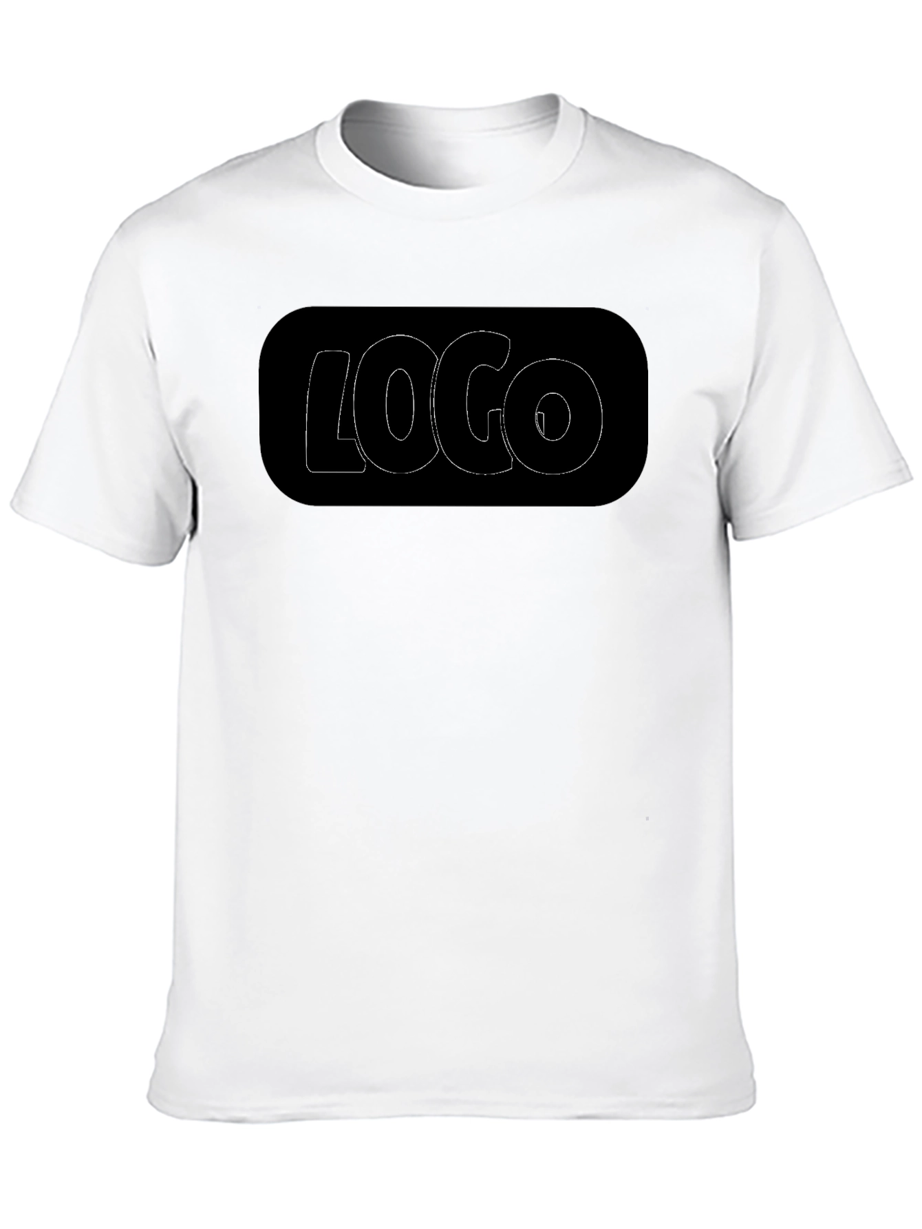 Black Graphic Tee - Logo Design
