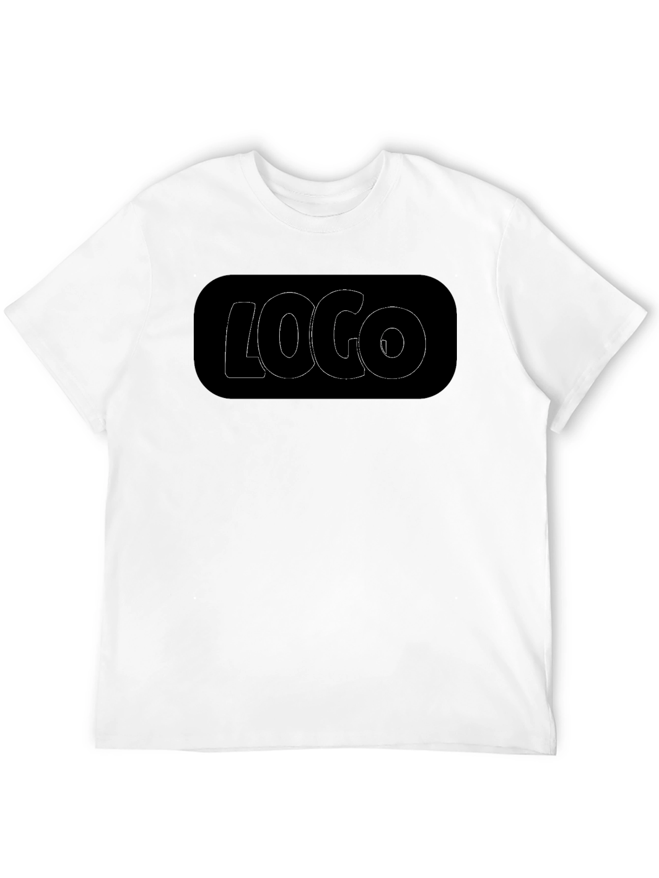 Black Graphic Tee - Logo Design