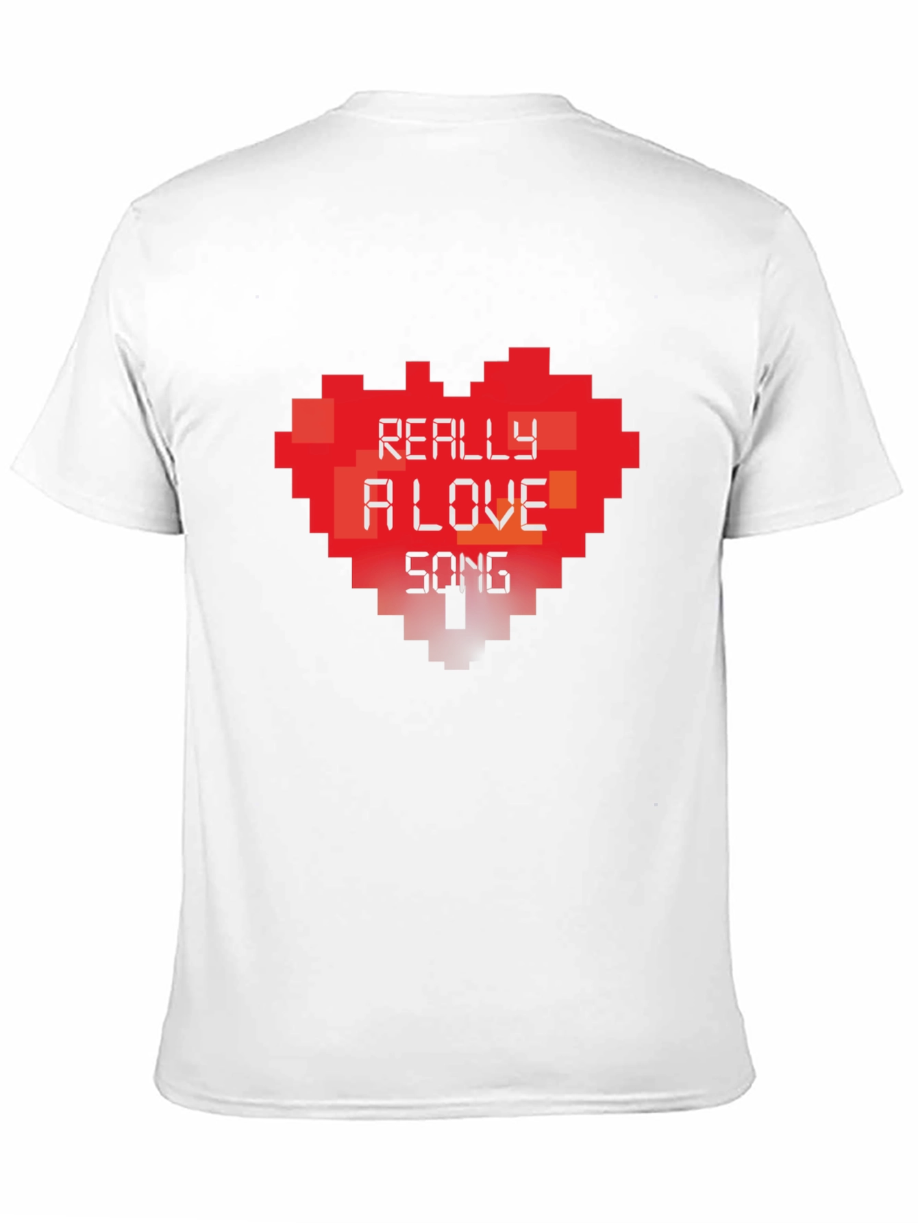 Pixel Heart Love Song Graphic T-Shirt