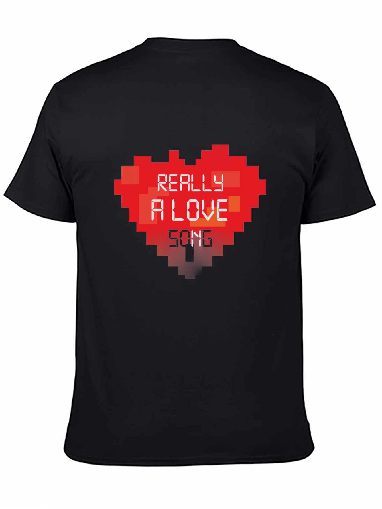 Pixel Heart Love Song Graphic T-Shirt