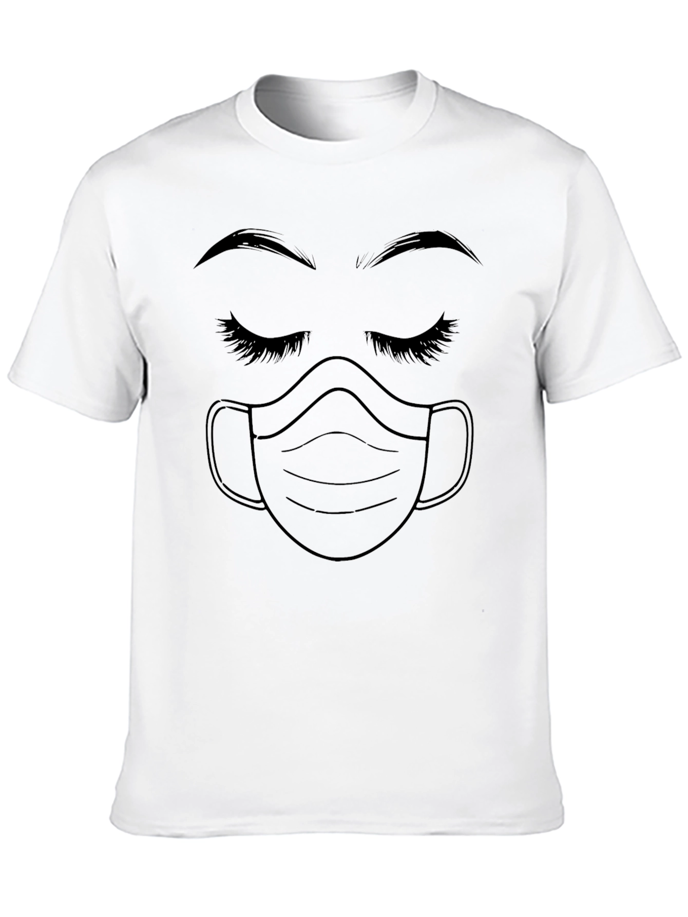 Masked Beauty Graphic Tee - Stylish Comfort