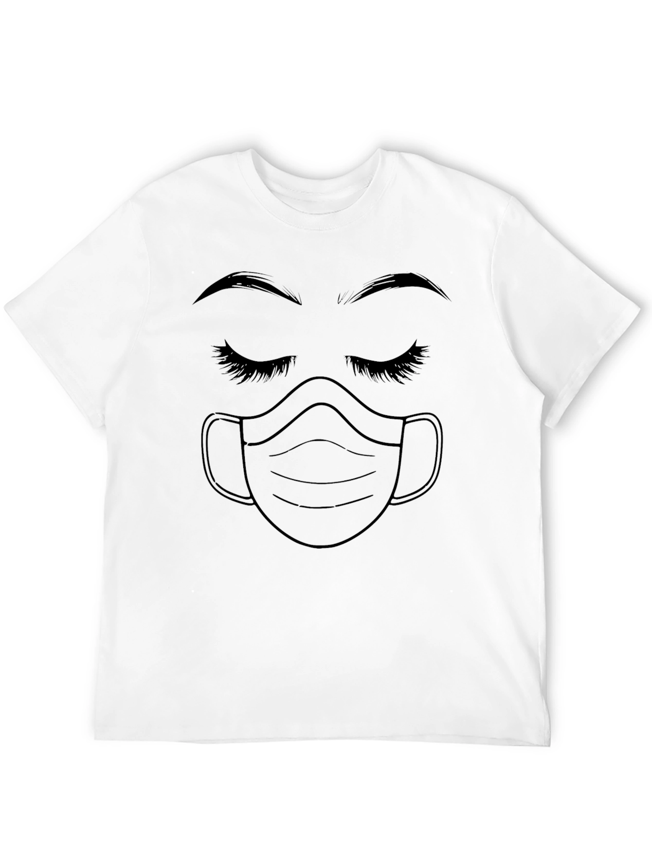 Masked Beauty Graphic Tee - Stylish Comfort