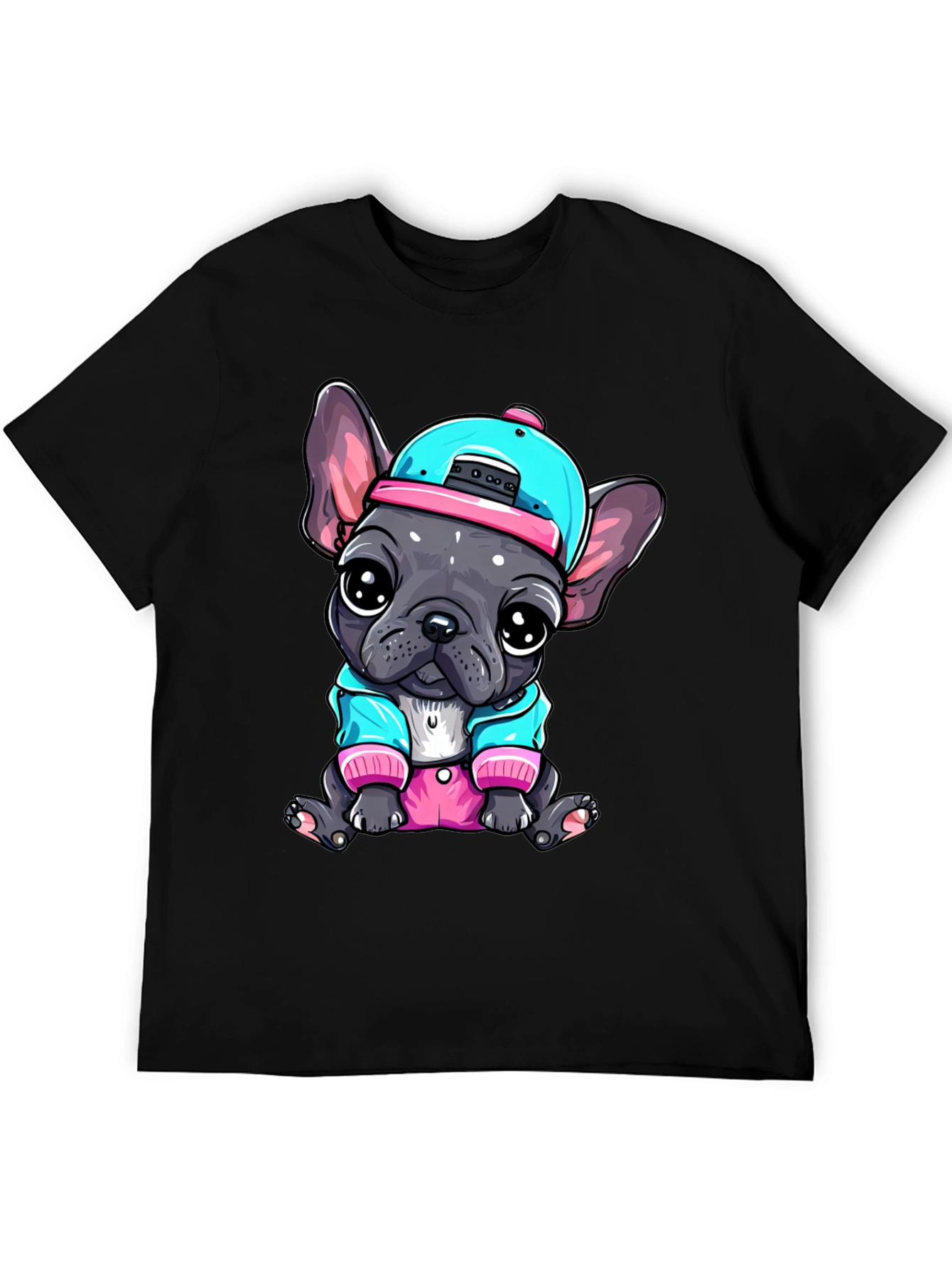 Cool Bulldog Pup Graphic Tee