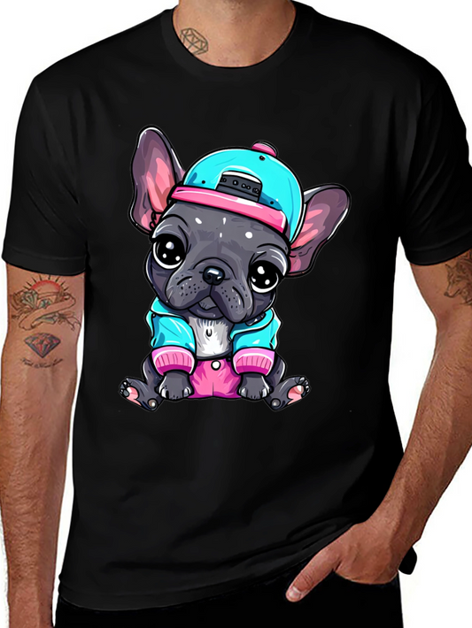 Cool Bulldog Pup Graphic Tee