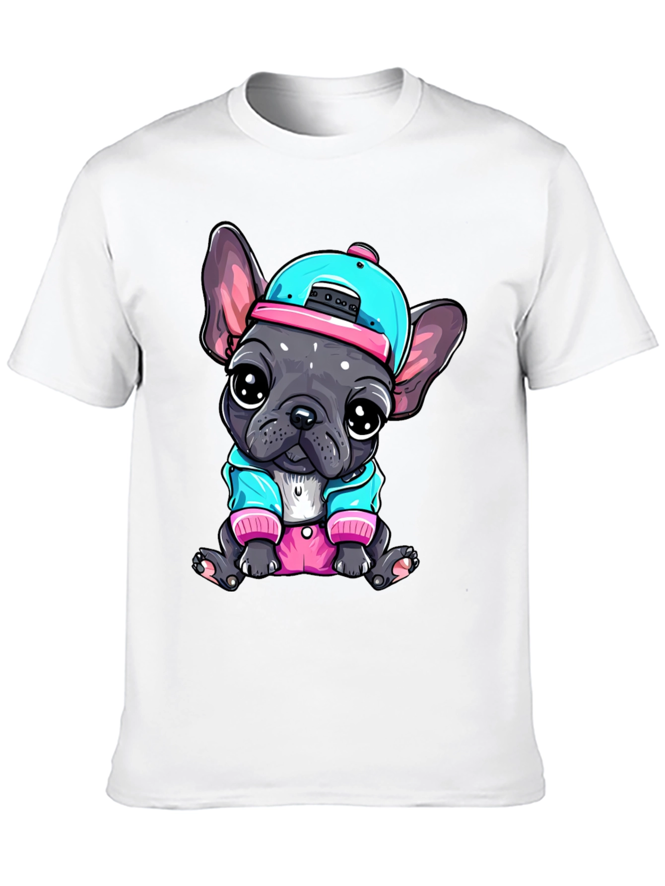 Cool Bulldog Pup Graphic Tee