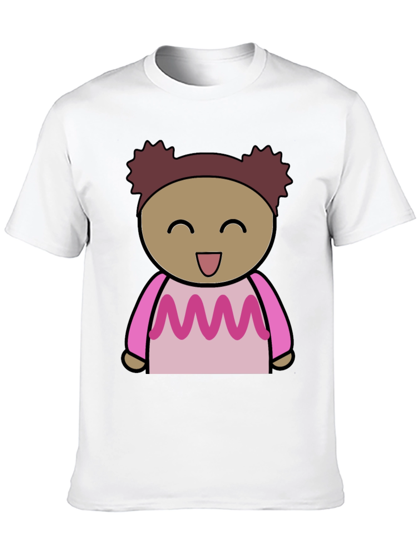 Cute Cartoon Character Print Tee