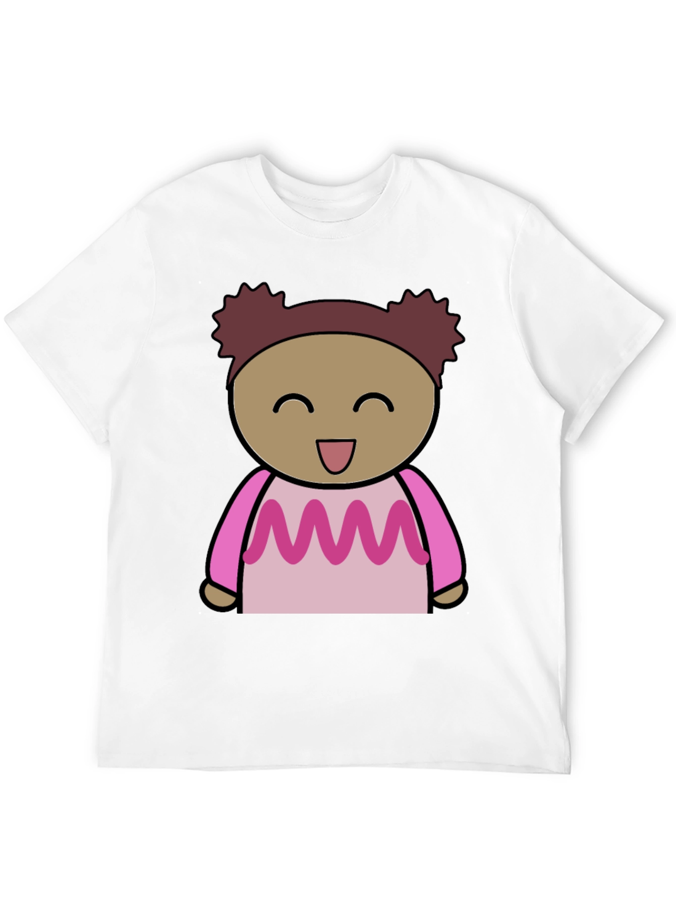 Cute Cartoon Character Print Tee