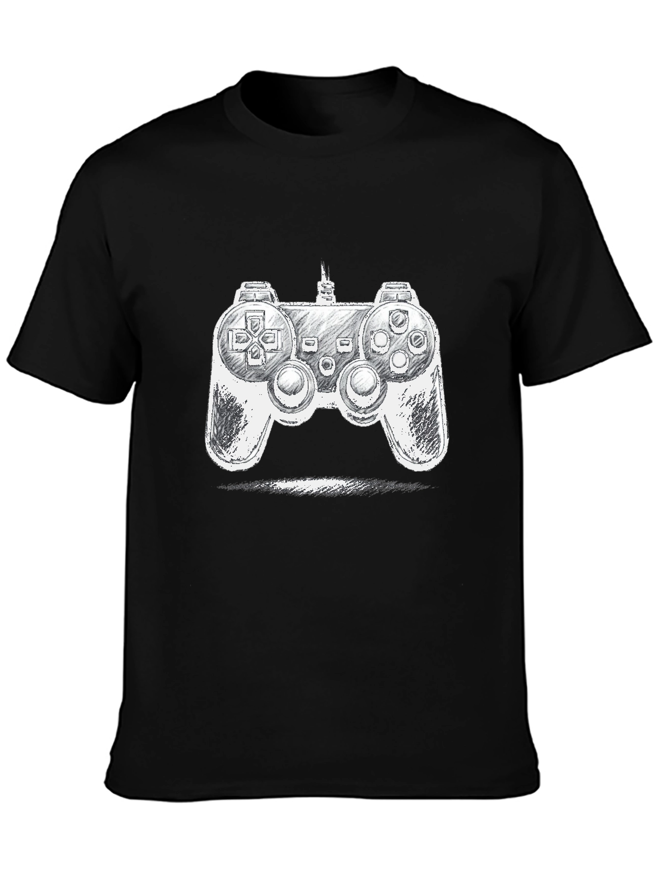 Gamer Console Graphic Tee - Stylish Black T-Shirt