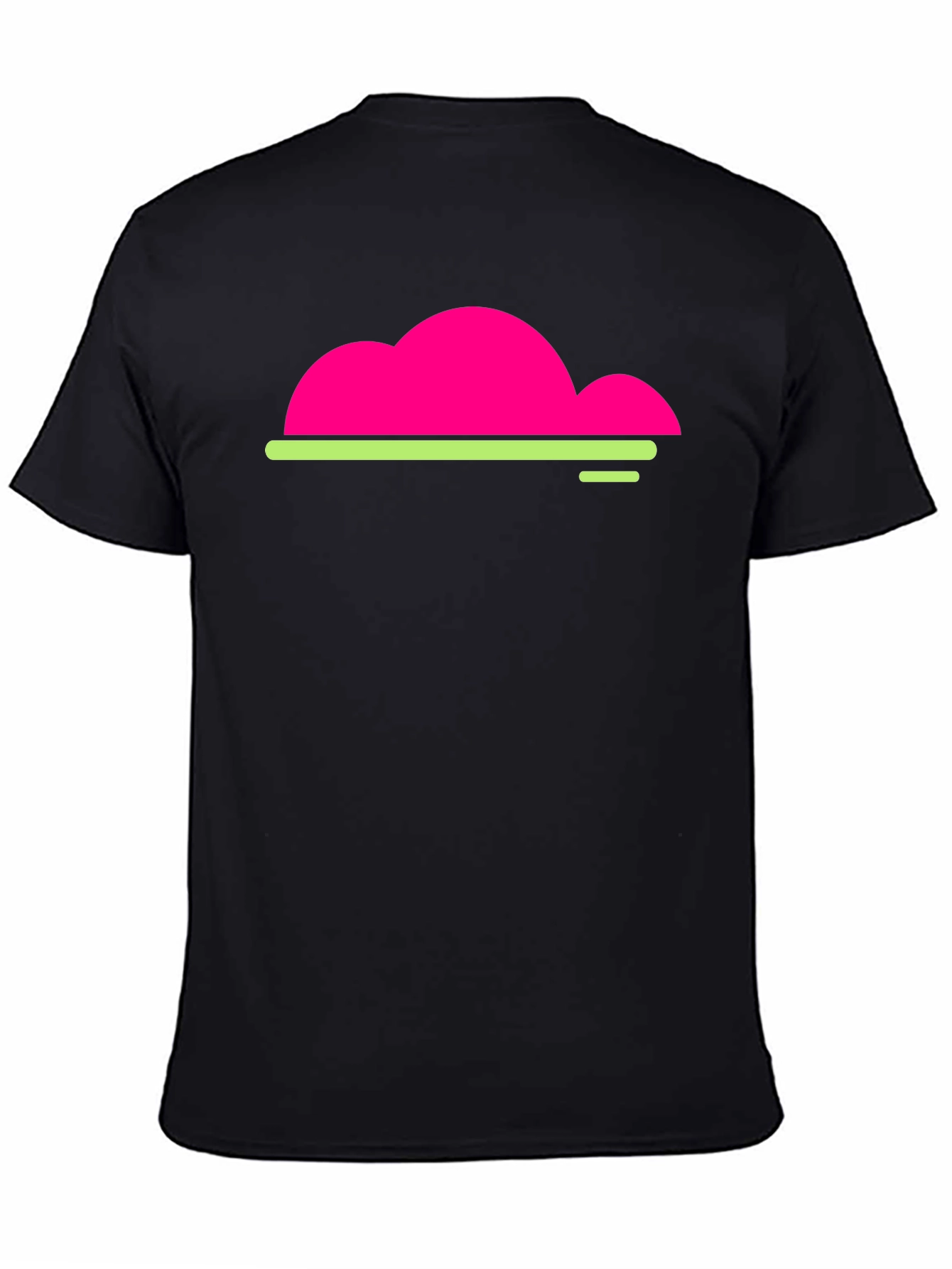 Neon Cloud Graphic Black T-Shirt