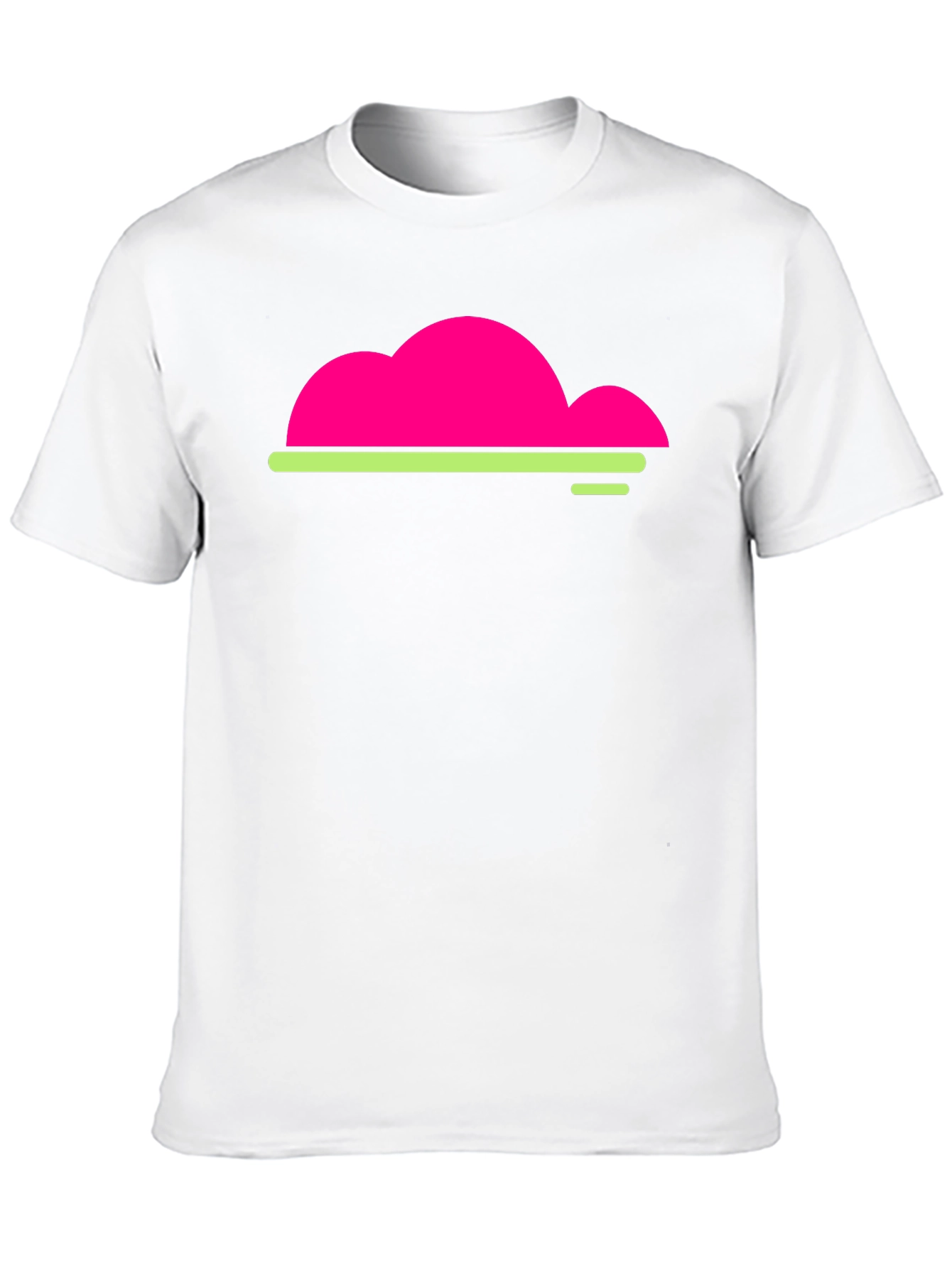 Neon Cloud Graphic Black T-Shirt