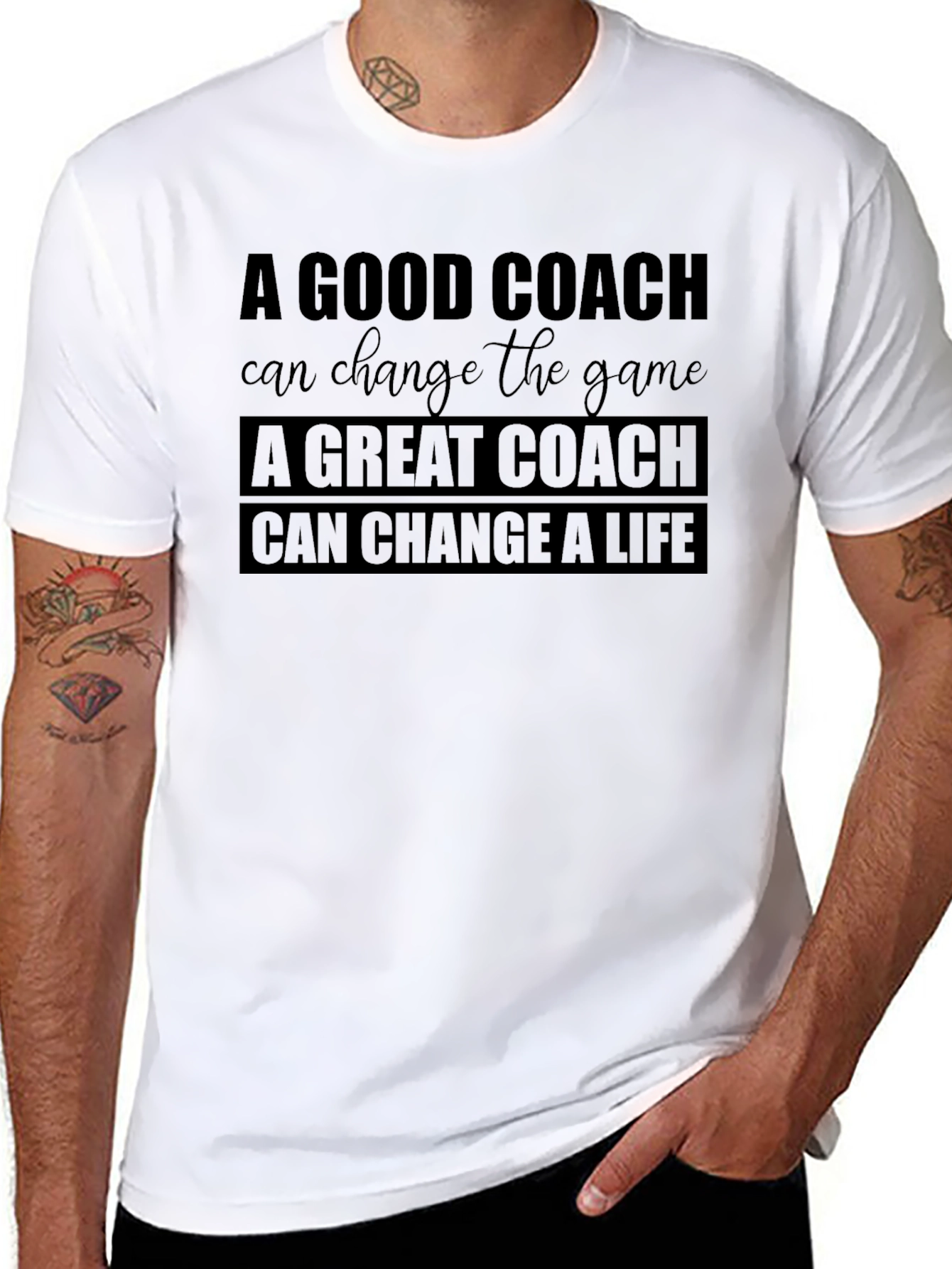 Coach Gift T-Shirt: Good Coach Changes the Game