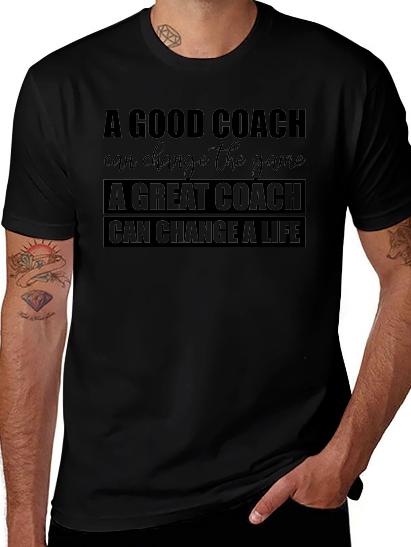 Coach Gift T-Shirt: Good Coach Changes the Game