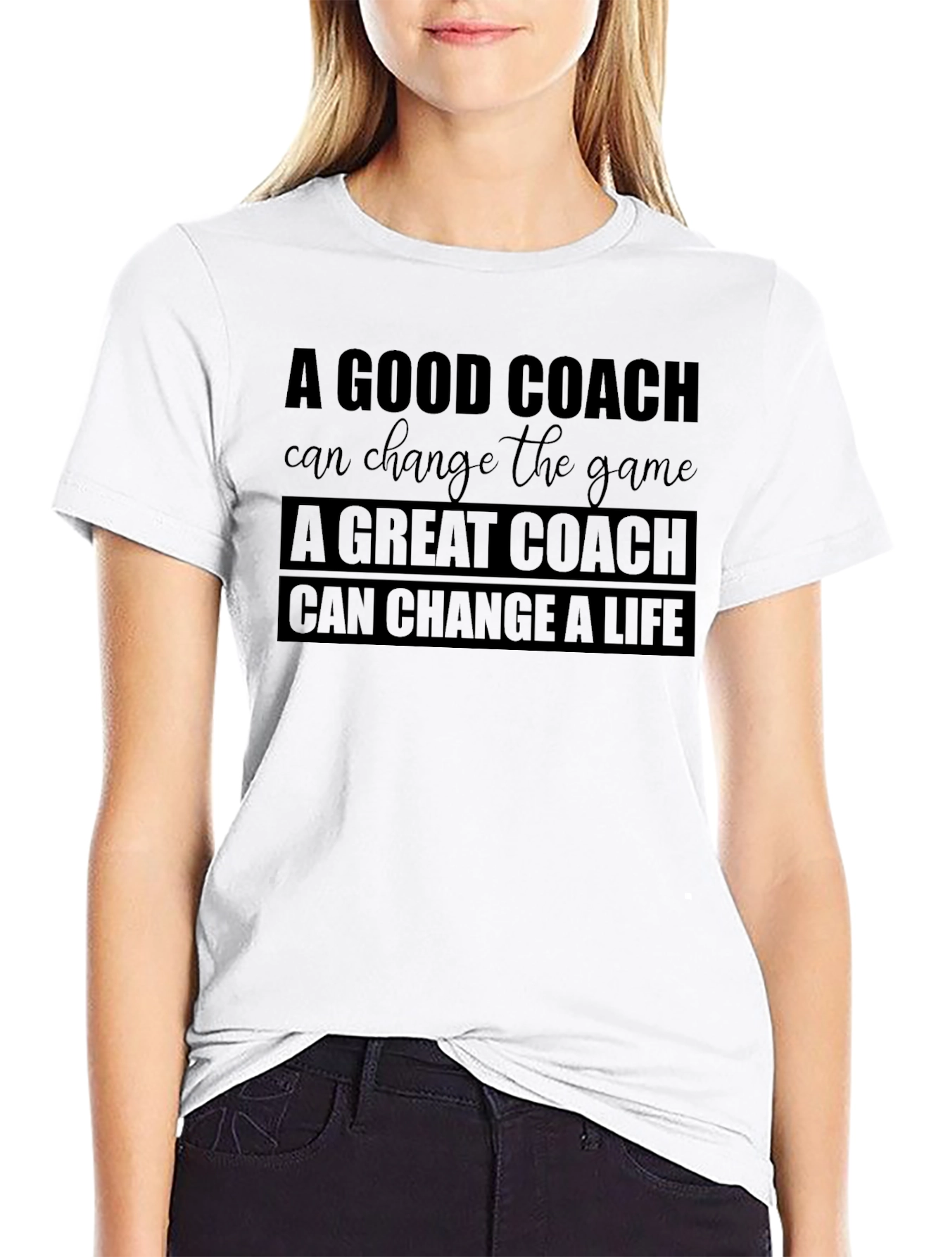 Coach Gift T-Shirt: Good Coach Changes the Game