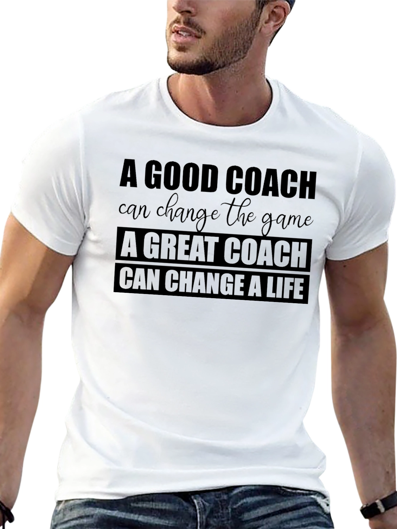 Coach Gift T-Shirt: Good Coach Changes the Game