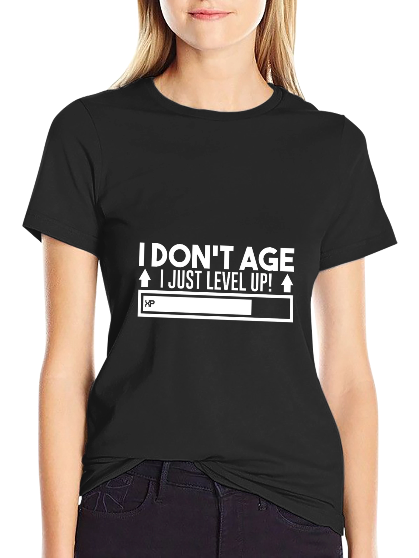 I Dont Age I Level Up Funny Gamer T-Shirt