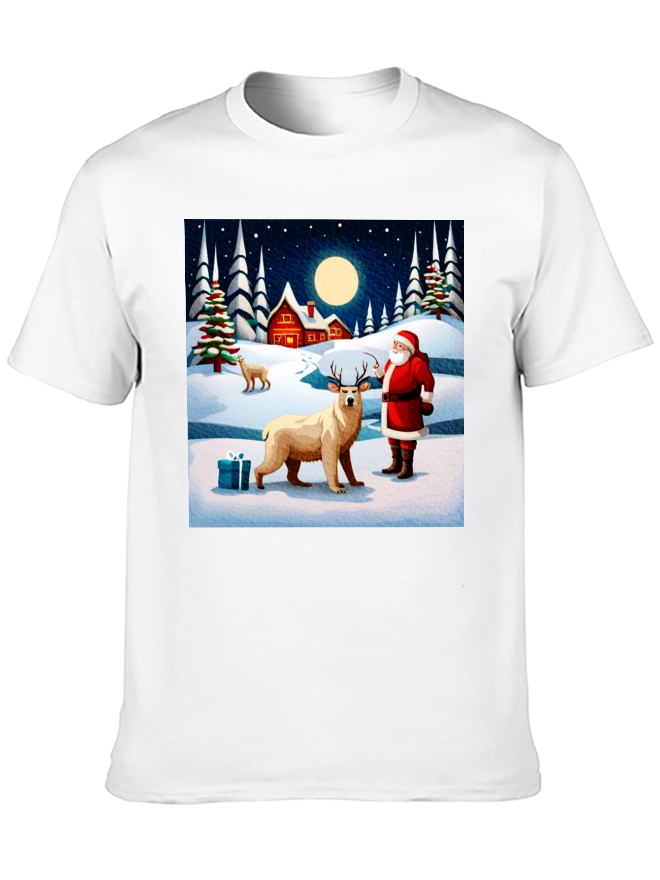 Festive Winter Scene Graphic Tee