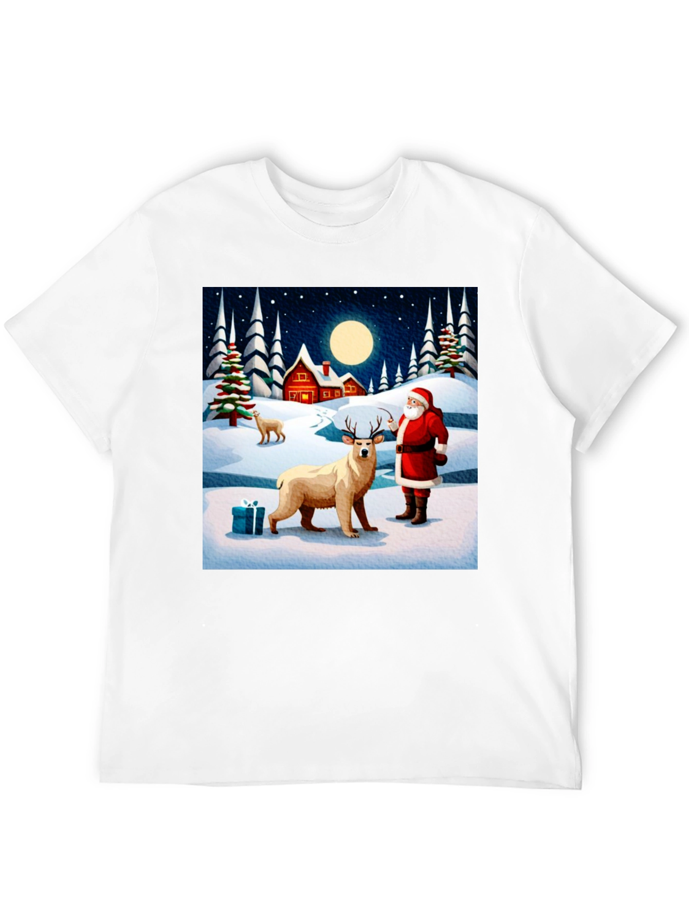 Festive Winter Scene Graphic Tee
