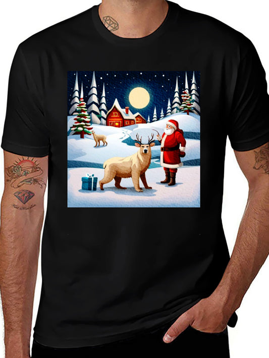 Festive Winter Scene Graphic Tee