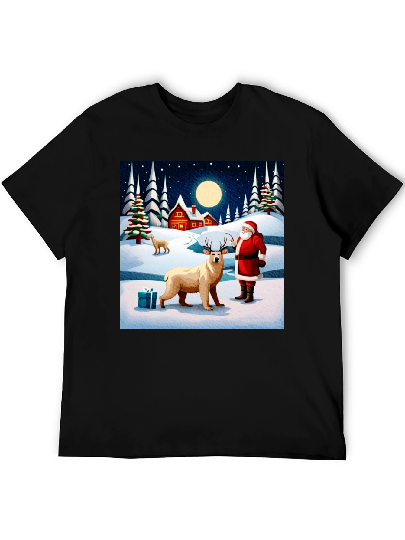 Festive Winter Scene Graphic Tee