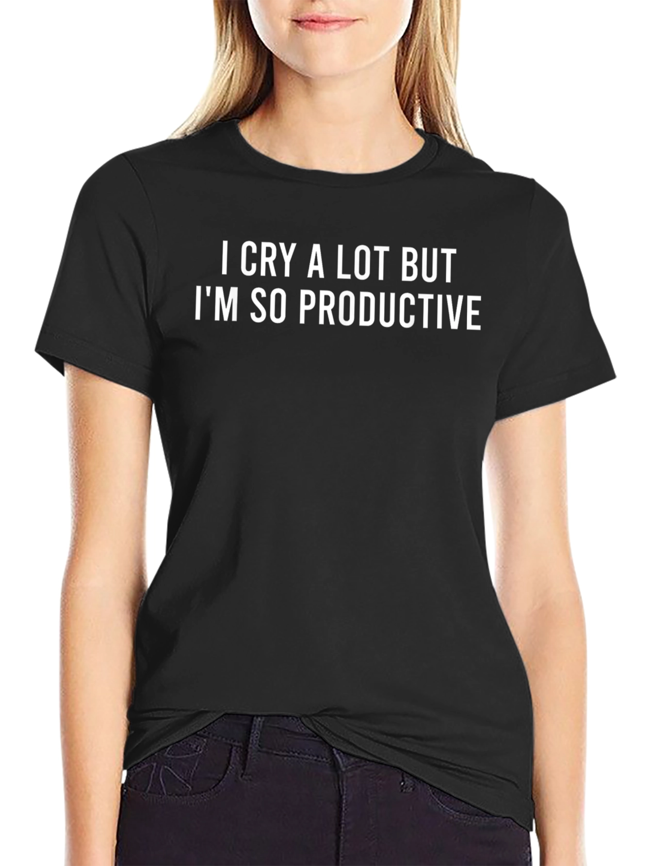 Cry a Lot But Productive Graphic Tee