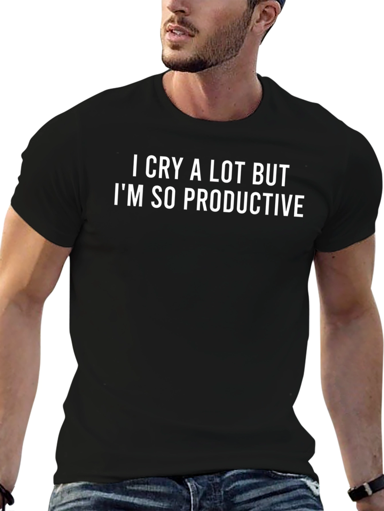 Cry a Lot But Productive Graphic Tee