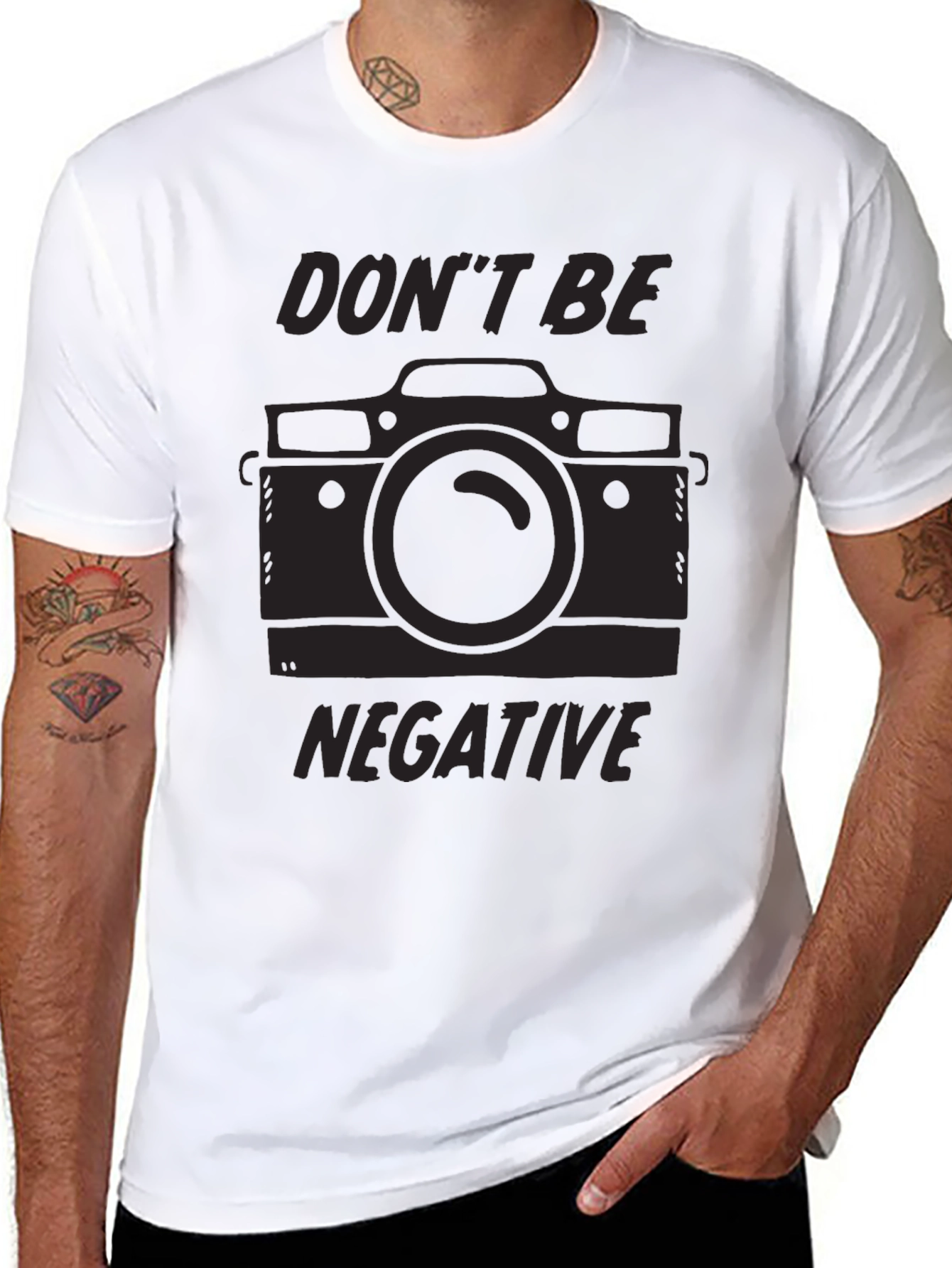 Dont Be Negative Camera T-Shirt