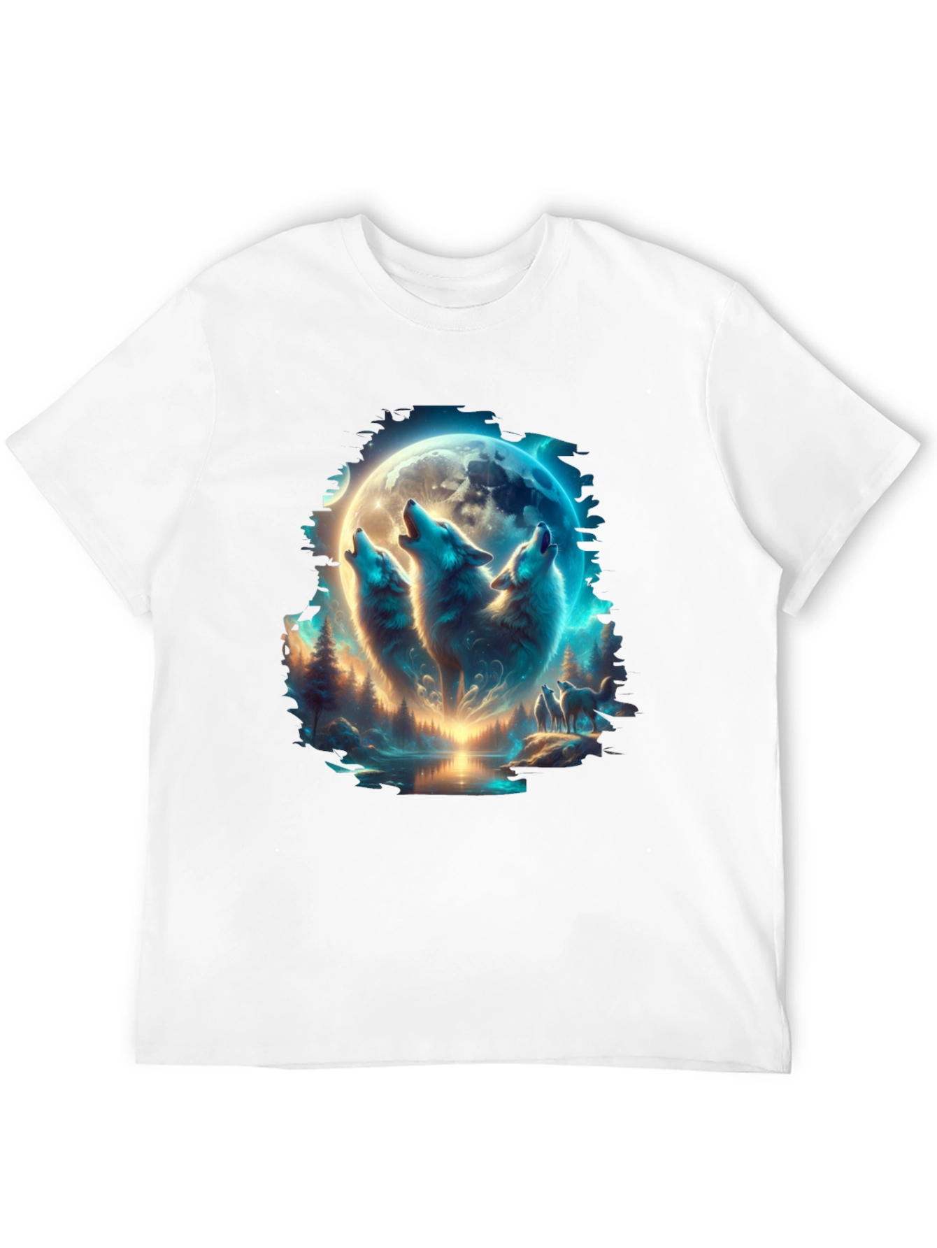 Wolf Pack Moon T-Shirt - Black