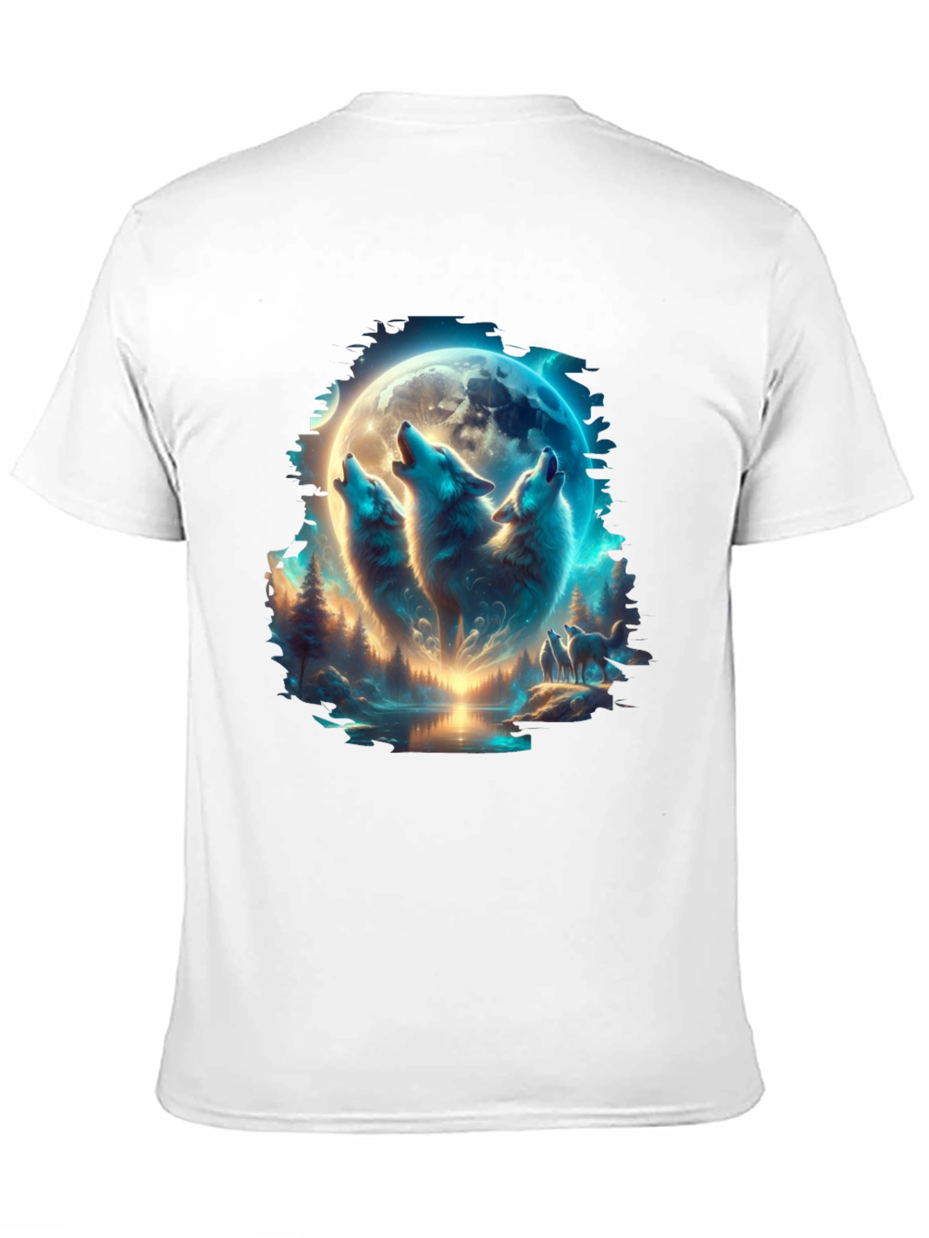 Wolf Pack Moon T-Shirt - Black