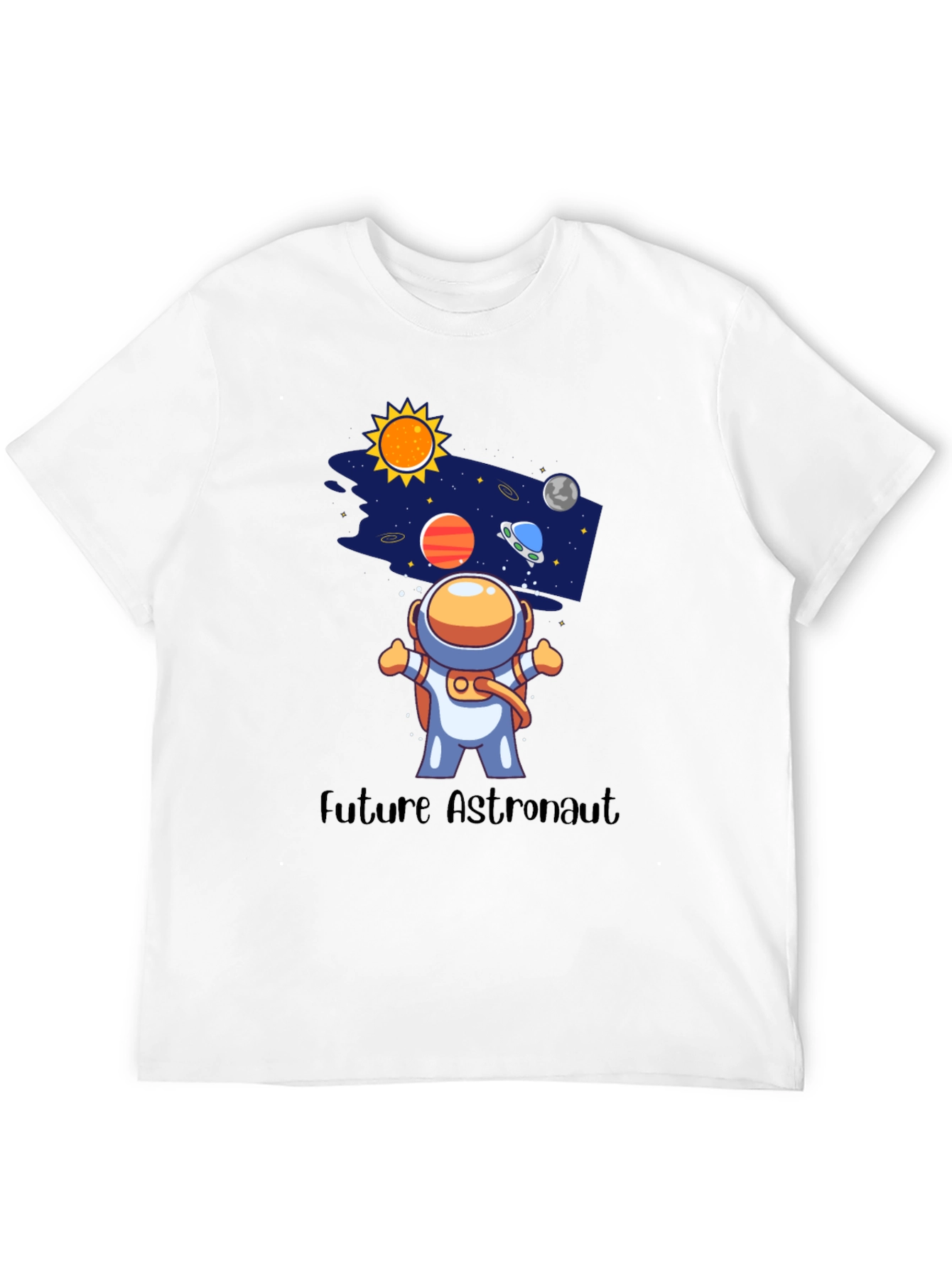 Future Astronaut Black Graphic Tee