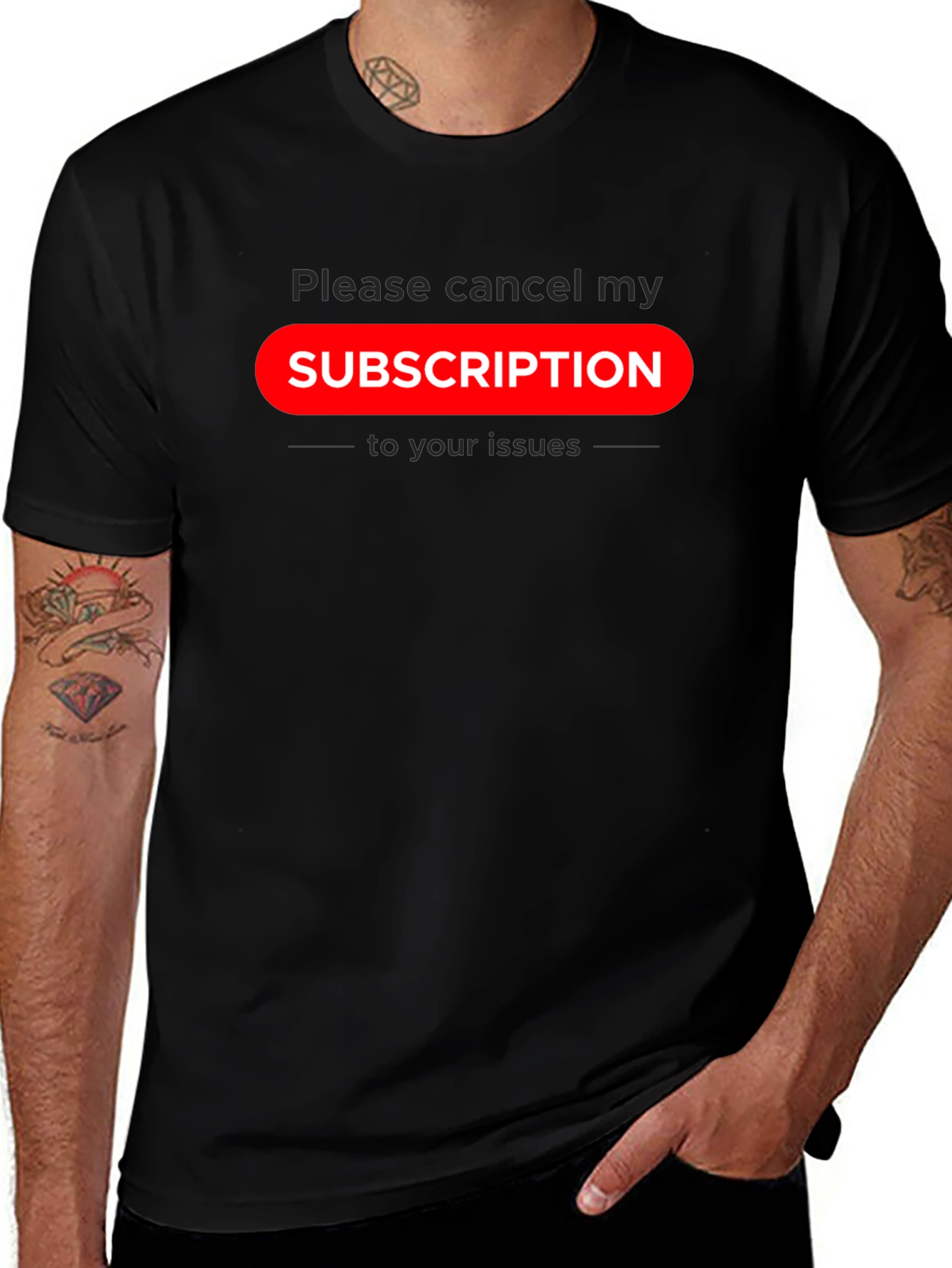 Cancel Subscription Graphic Tee - Sarcastic Humor T-Shirt