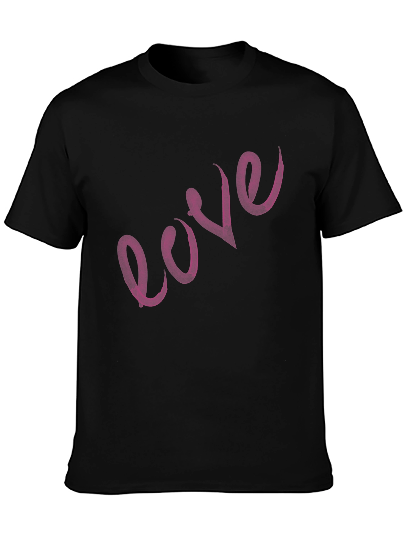 Love Script Black T-Shirt