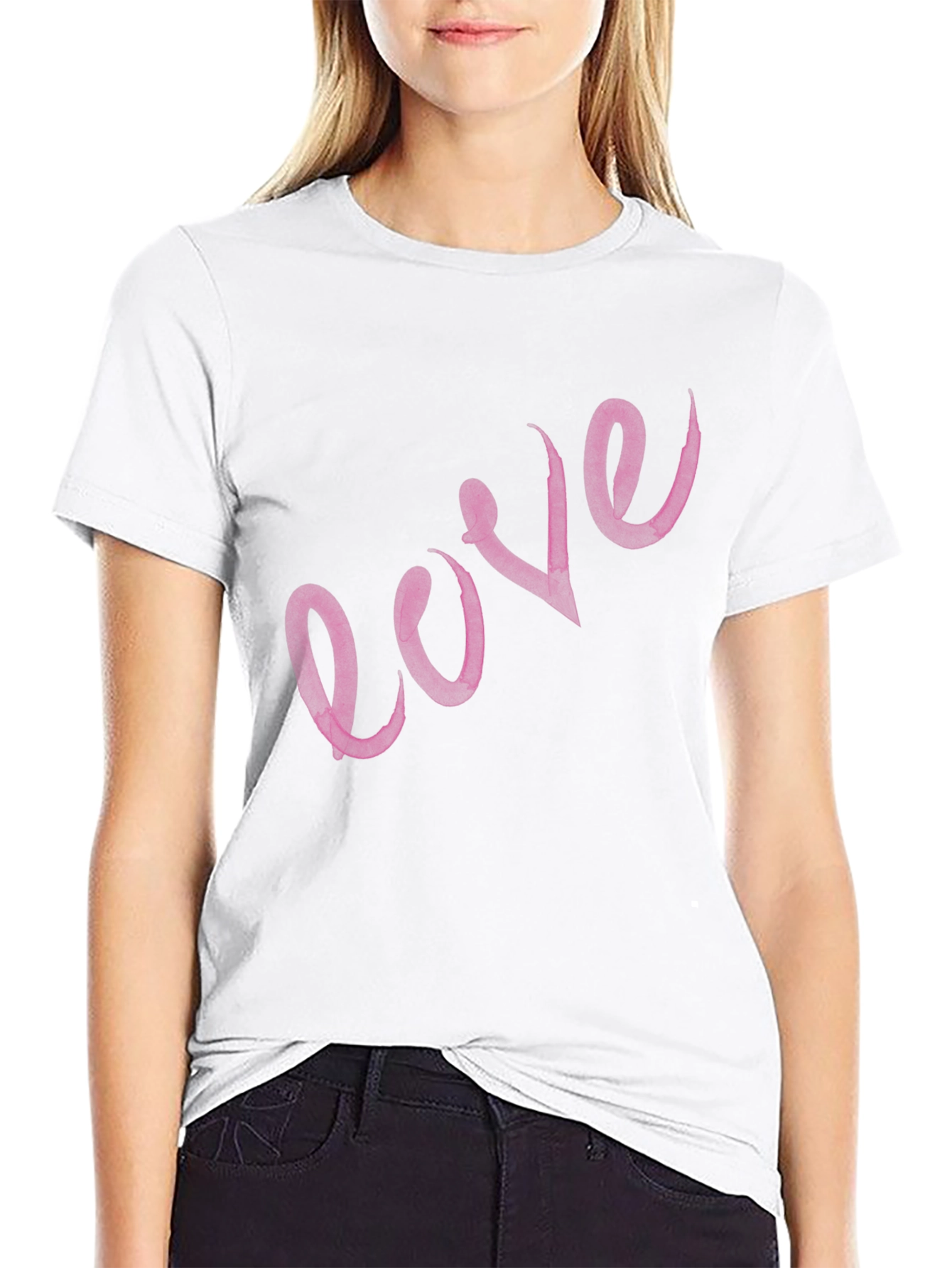 Love Script Black T-Shirt
