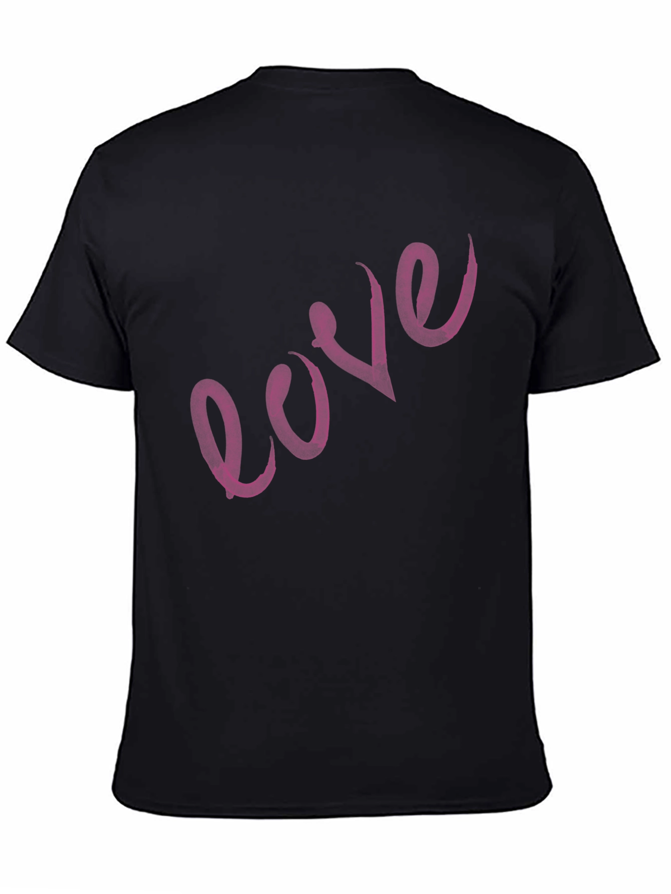 Love Script Black T-Shirt