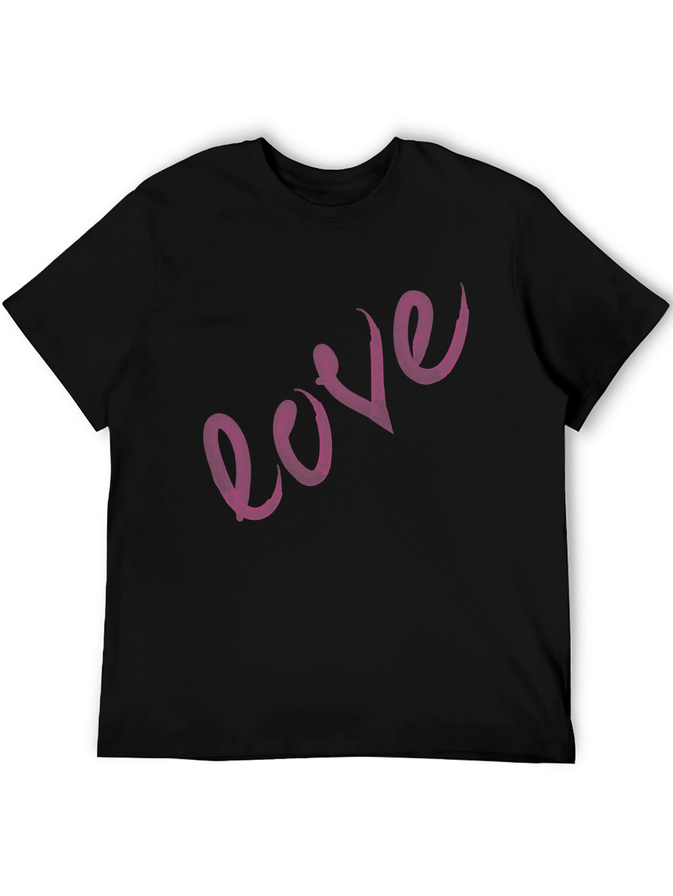 Love Script Black T-Shirt