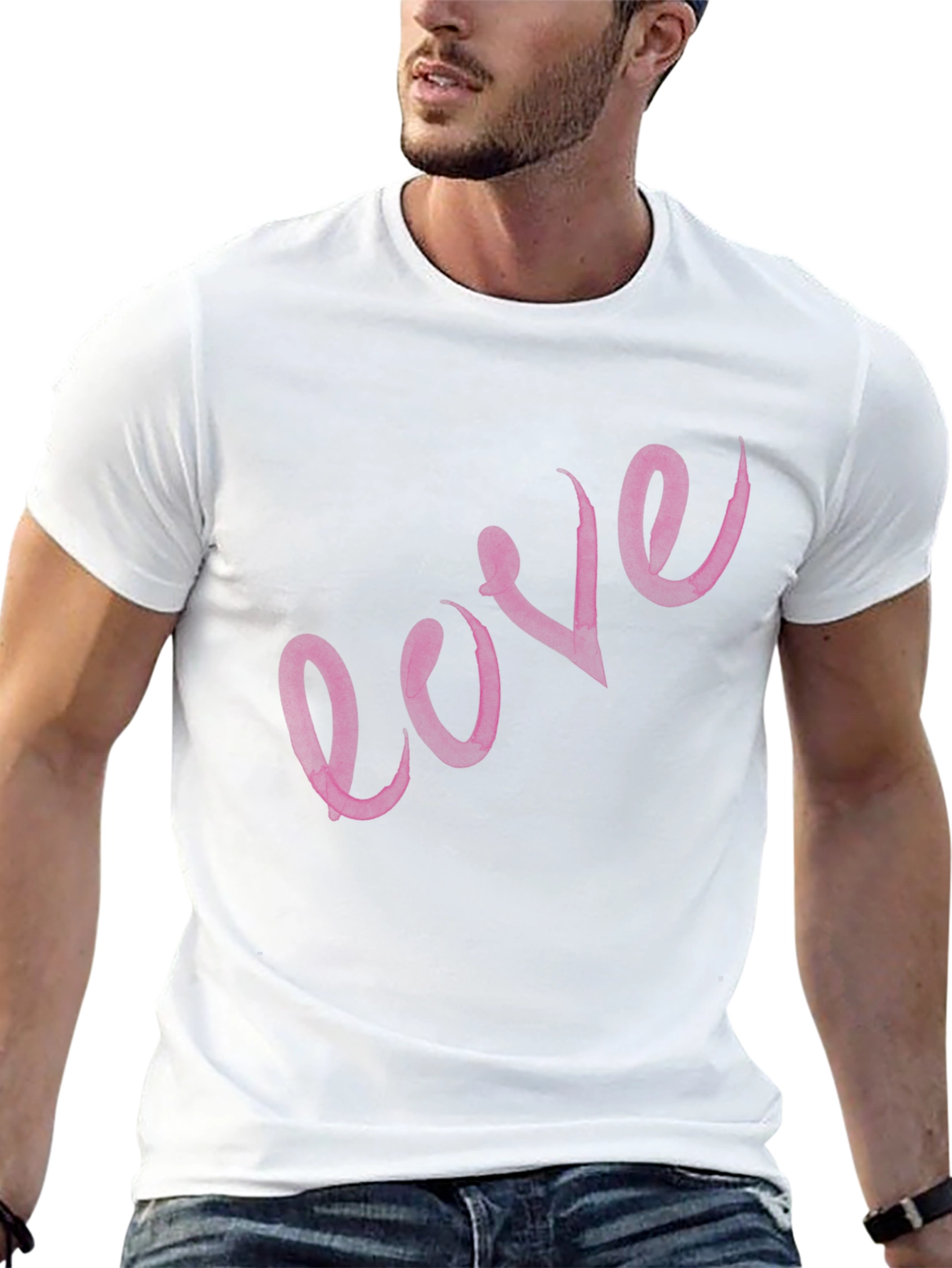 Love Script Black T-Shirt