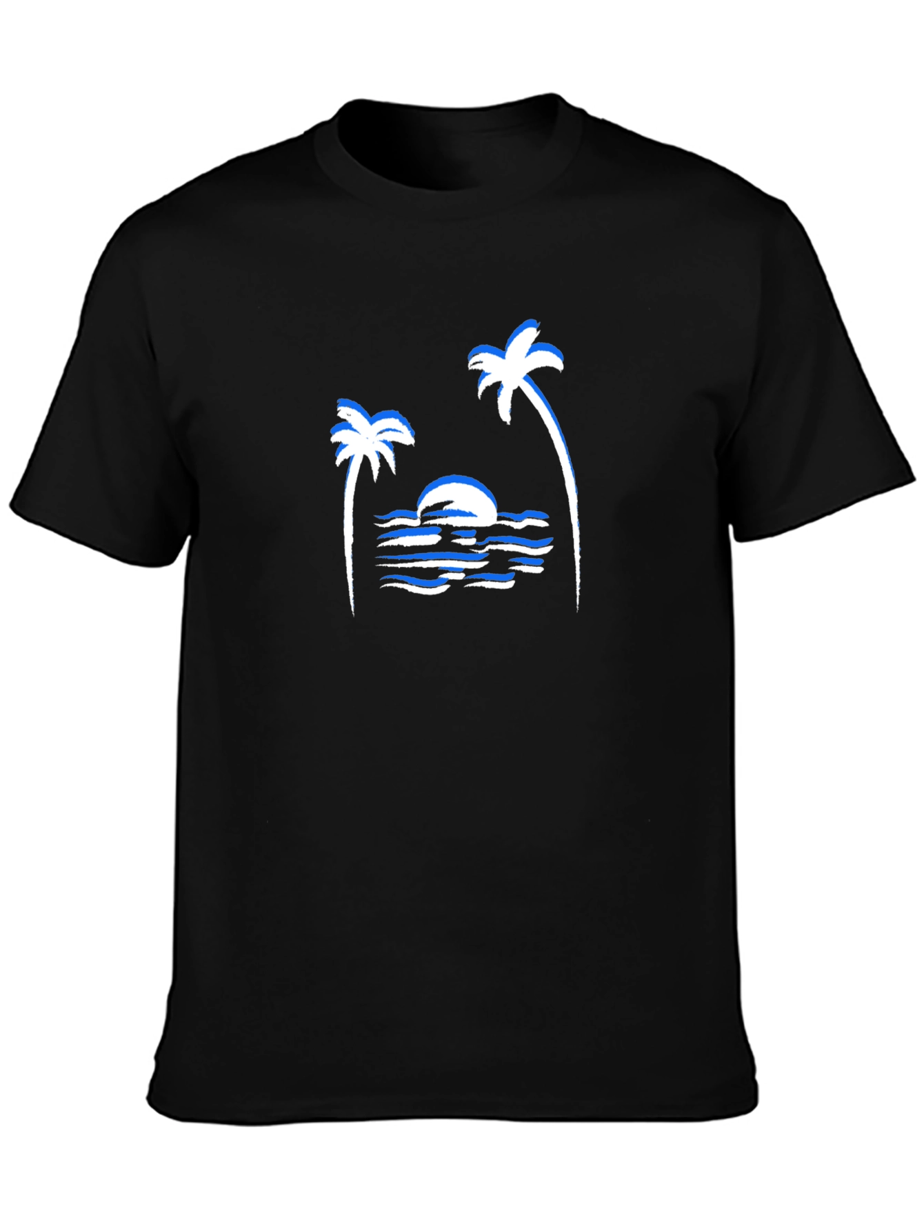 Sunset Palm Tree Graphic T-Shirt