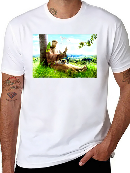 St. Francis Preaching to the Birds T-Shirt
