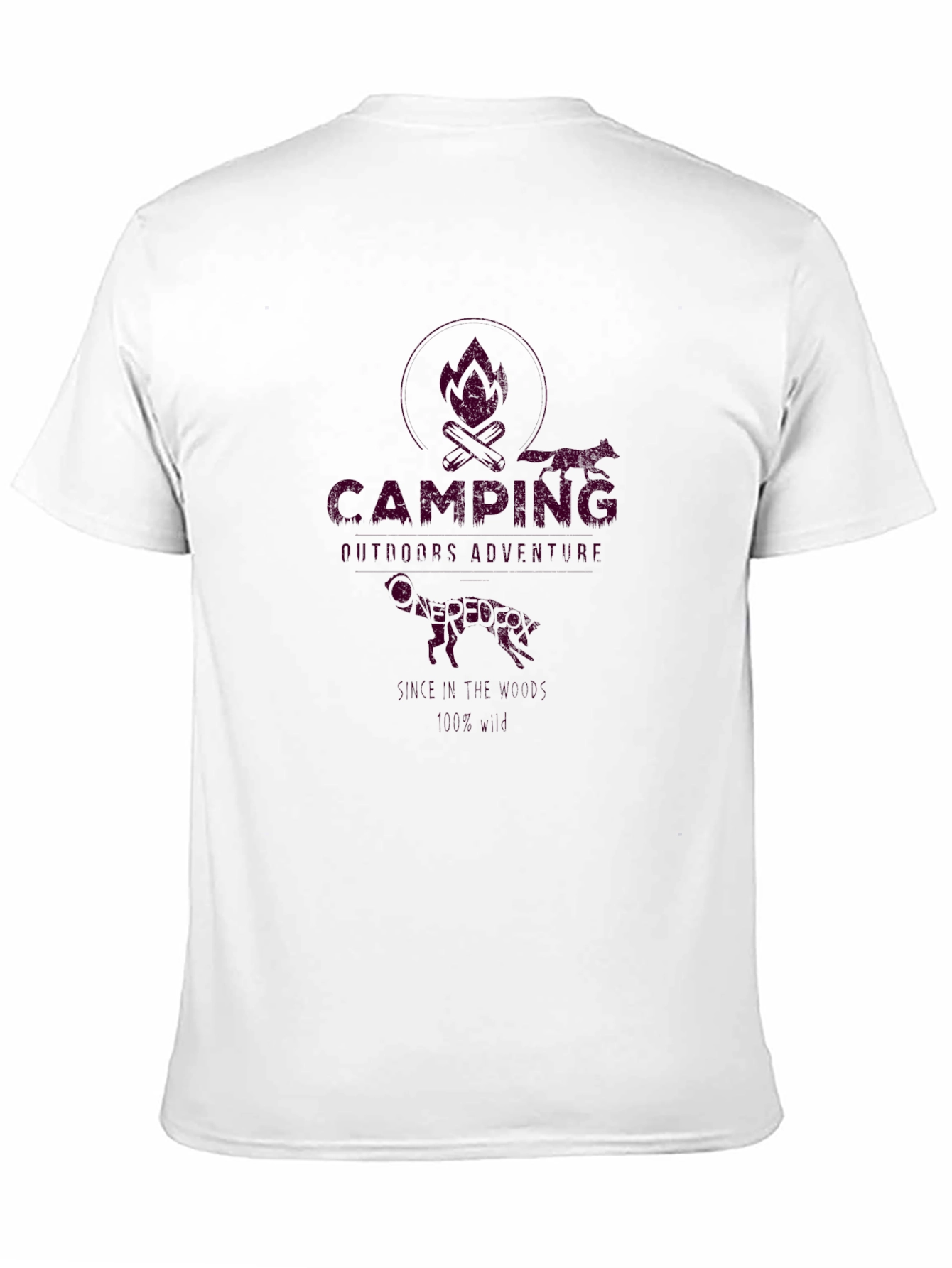 Camping Adventure Graphic Tee - Black