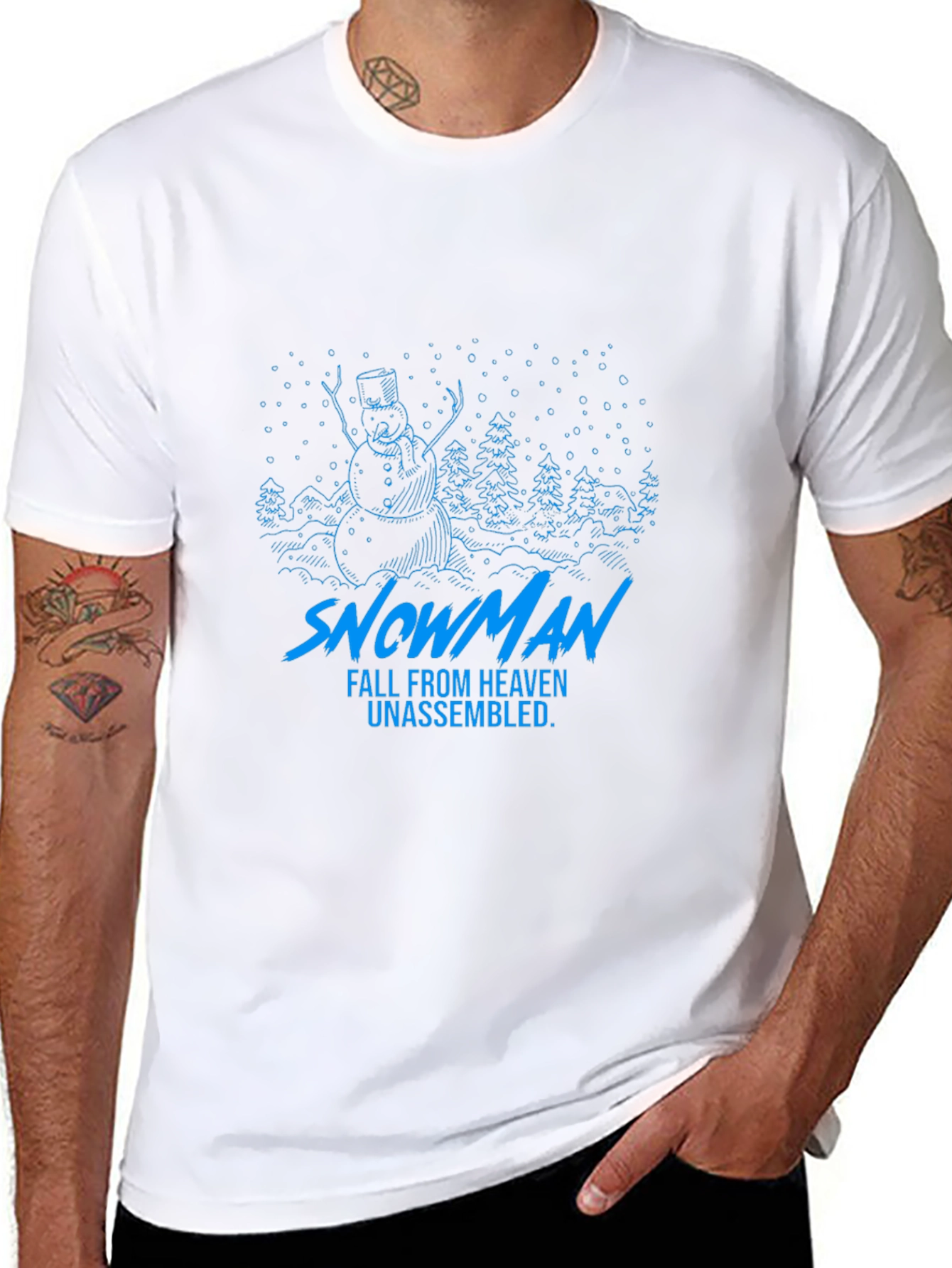 Snowman T-Shirt - Fall From Heaven Unassembled Graphic Tee