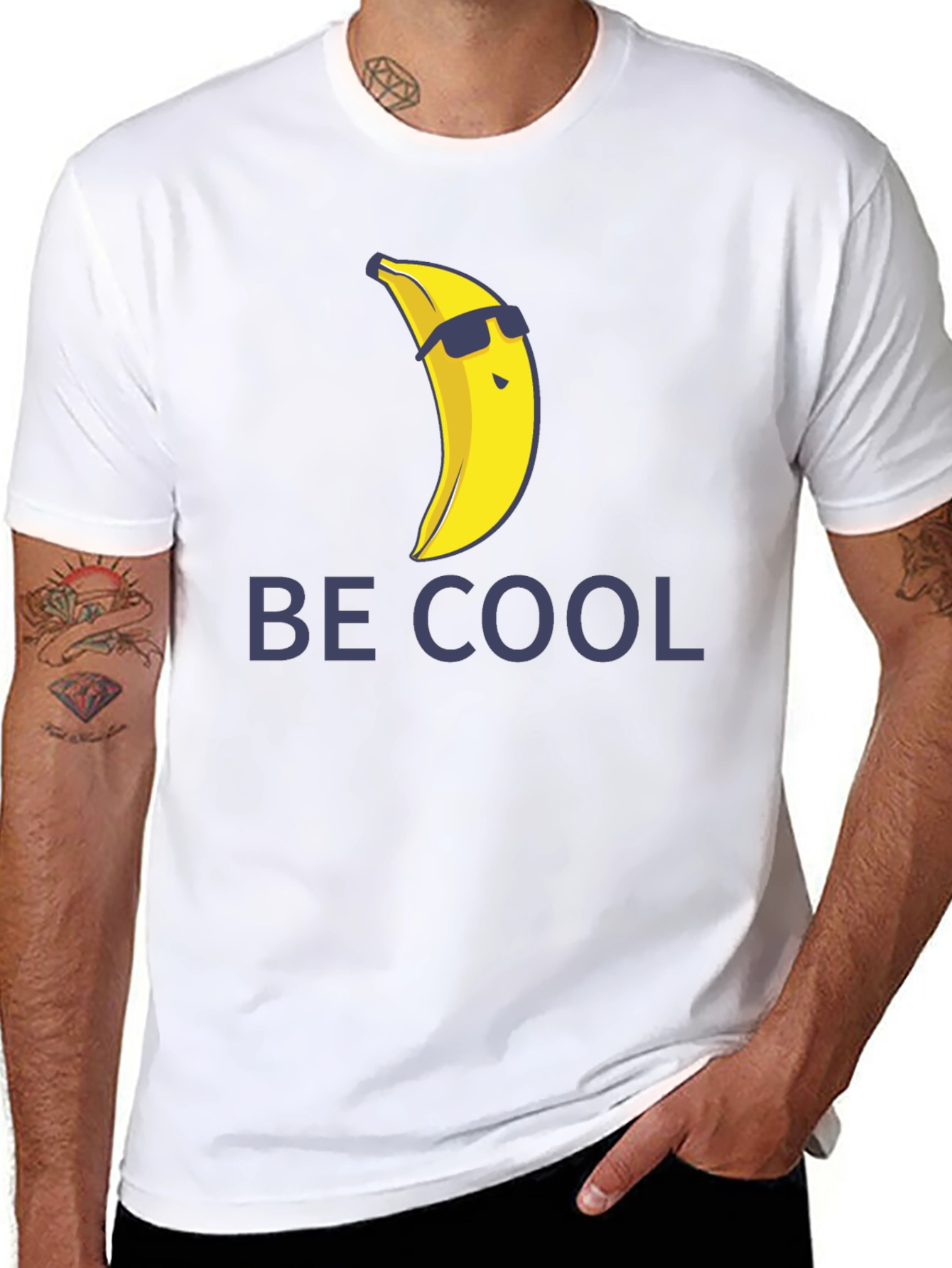 Cool Banana Graphic Tee - Unisex Black T-Shirt