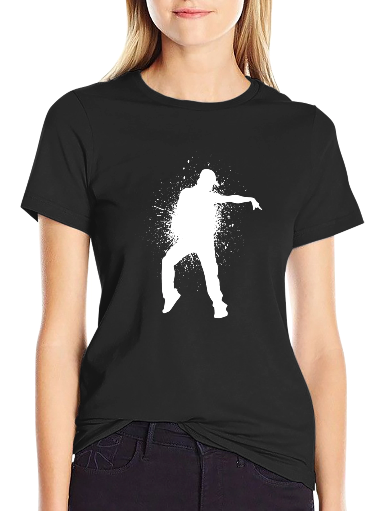 Cool Dancer Graphic Black T-Shirt