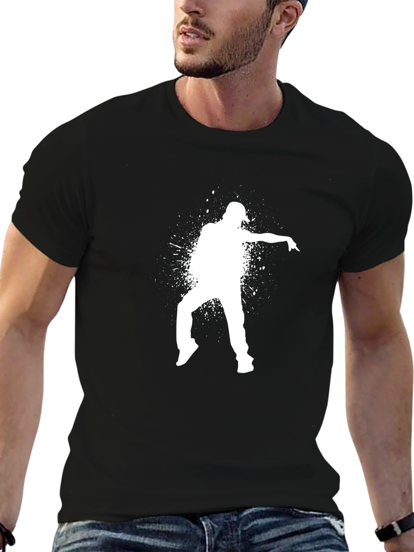 Cool Dancer Graphic Black T-Shirt