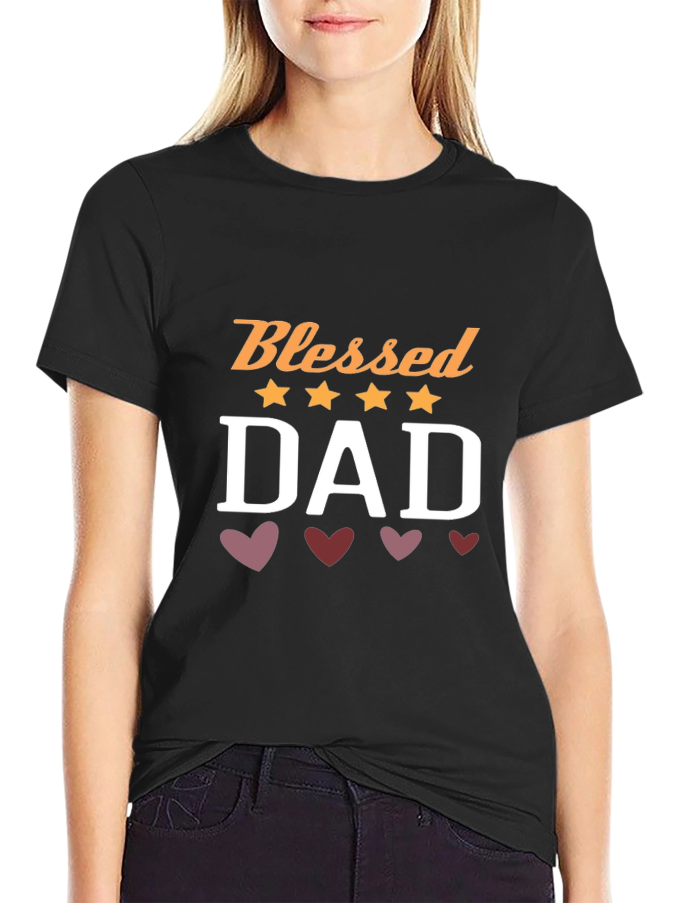 Blessed Dad Graphic Tee - Fathers Day Gift