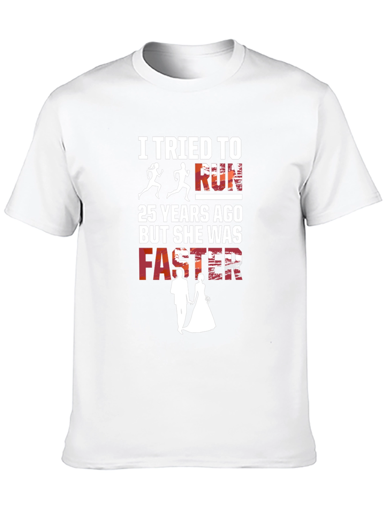 Funny Anniversary Shirt - She Was Faster!