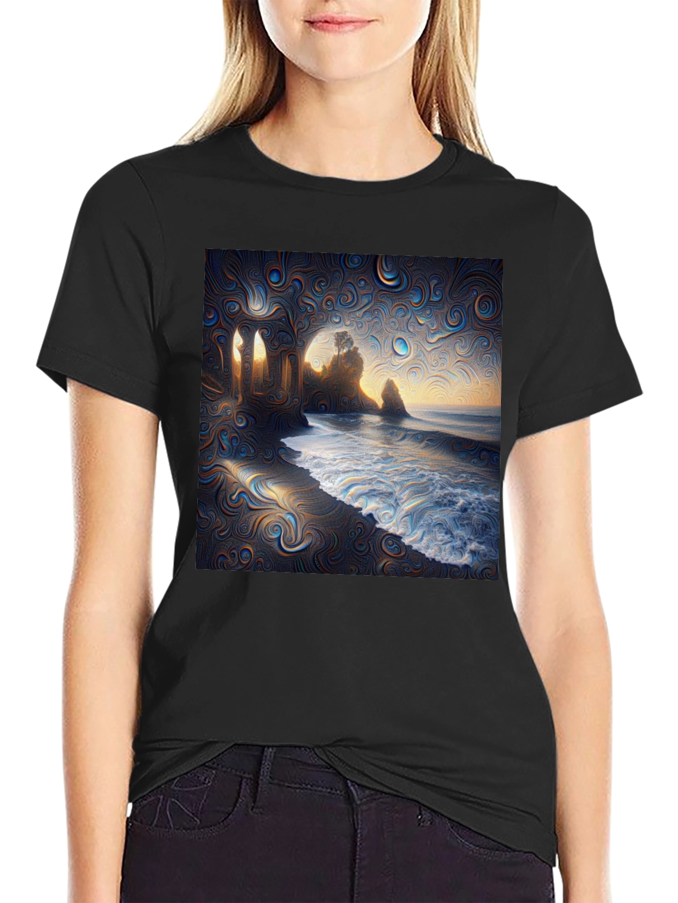Artistic Seascape Graphic Tee