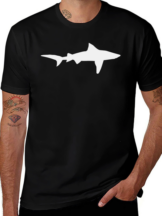 Shark Silhouette Black T-Shirt