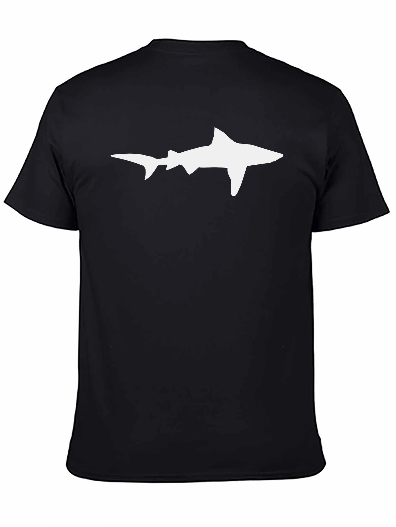Shark Silhouette Black T-Shirt