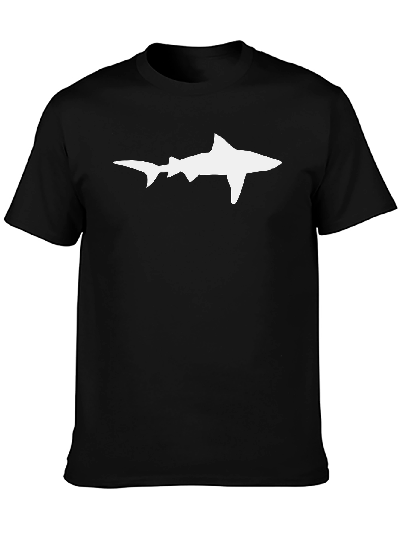 Shark Silhouette Black T-Shirt