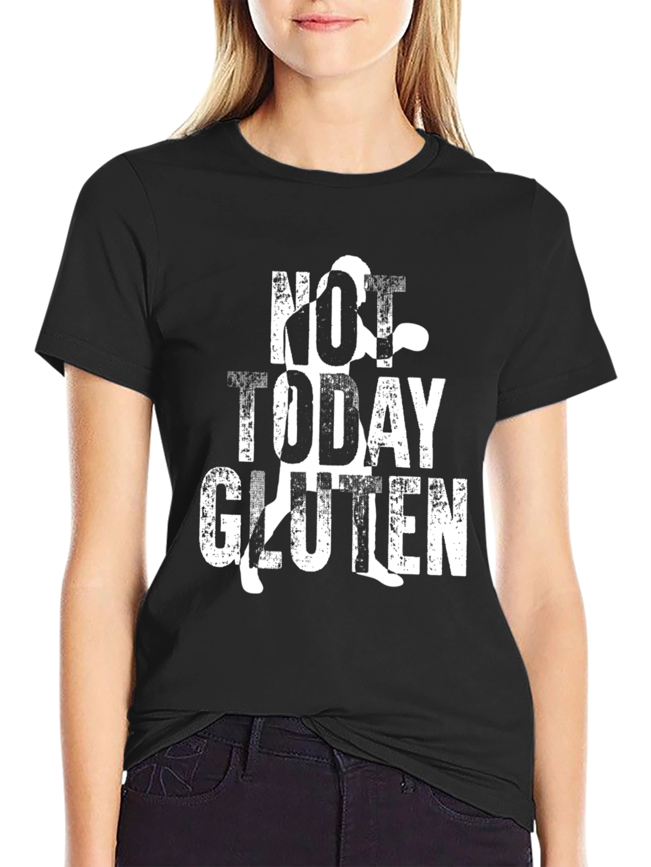 Not Today Gluten T-Shirt - Black Cotton Tee
